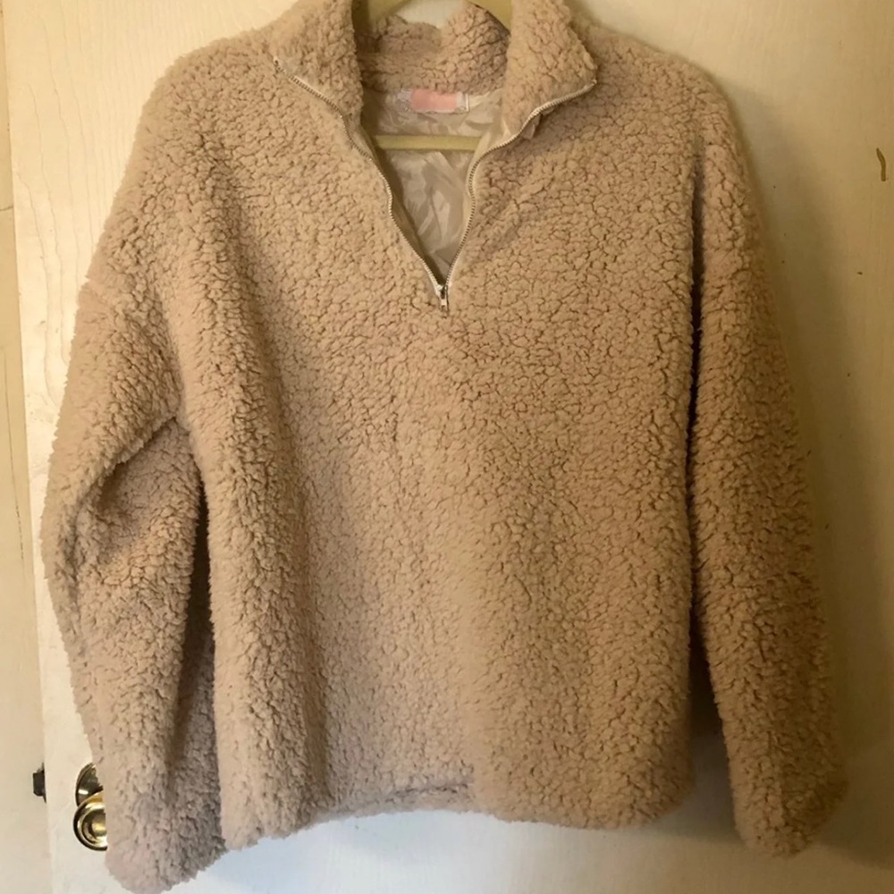 C+D+M Sherpa Quarter Zip NWOT